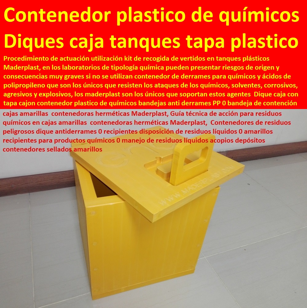 Dique caja con tapa cajon contenedor plastico de químicos Modernos Desarrollos en Plástico, Novedades y Productos Para Comercializar, Diseño Desarrollo de Productos en Plástico, Proyectos Innovadores en Plástico, Nuevas Tecnologías de Plásticos, Nuevos Productos Maderplast, Novedades Plásticas Maderplast, bandejas anti derrames PP 0 bandeja de contención de derrames 0 plataformas contenedor plaza con porta bandejas recipiente contenedor dique aparador goteo tanque retener Dique caja con tapa cajon contenedor plastico de químicos bandejas anti derrames PP 0 bandeja de contención de derrames 0 plataformas contenedor plaza con porta bandejas recipiente contenedor dique aparador goteo tanque retener